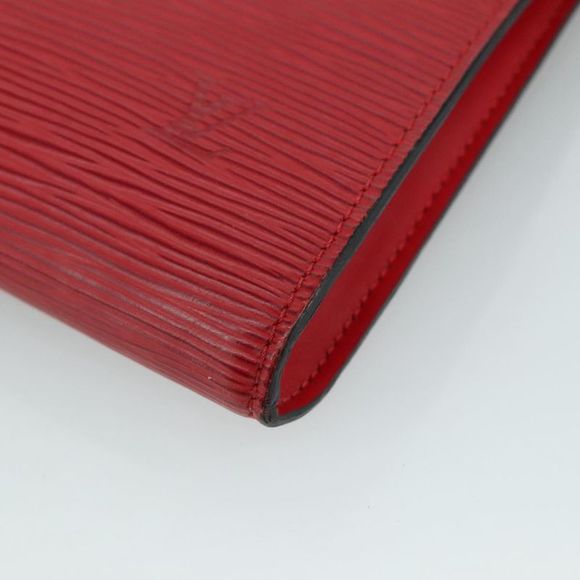 Louis Vuitton Pochette Accessoire Red Leather Clutch Bag (Pre-Owned) - Picture 8 of 16